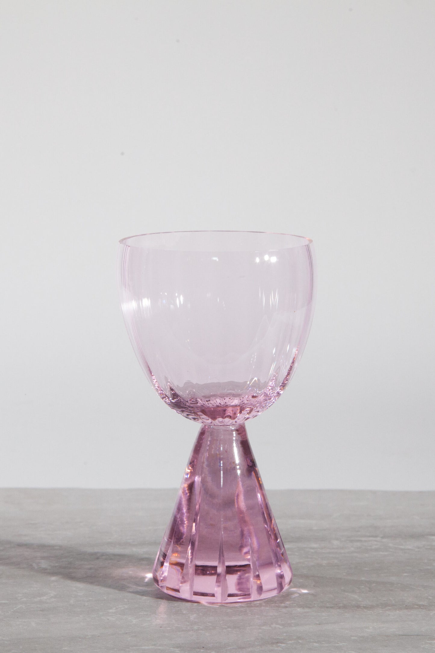 Deco White Wine Glass